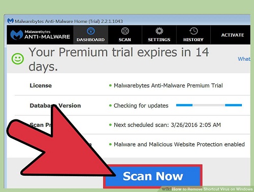 حذف ویروس شورتکات از کامپیوتر 