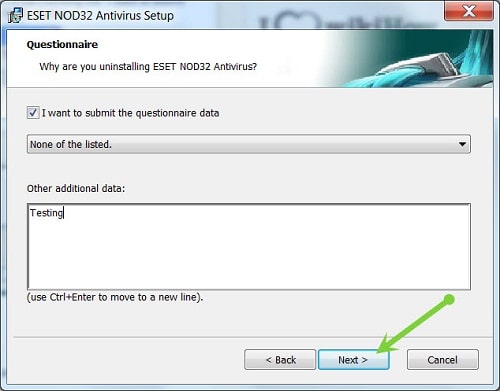 پاک کردن آنتی ویروس nod32