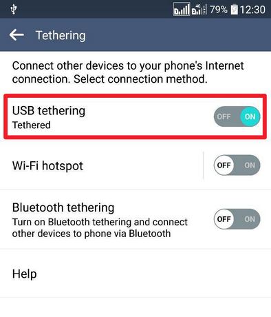 اتصال اینترنت گوشی اندروید به کامپیوتر