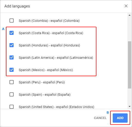 تغییر زبان گوگل کروم